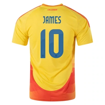 JAMES RODRIGUEZ Colombia Copa America Home Yellow Soccer Jersey 2024