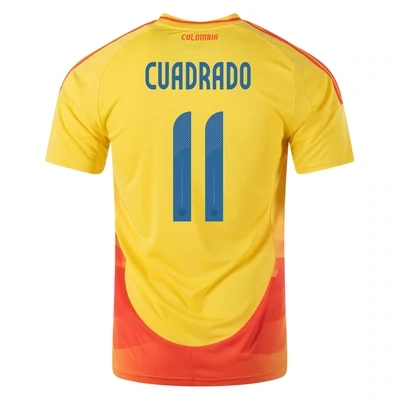 JUAN CUADRADO Colombia Copa America Home Yellow Soccer Jersey 2024