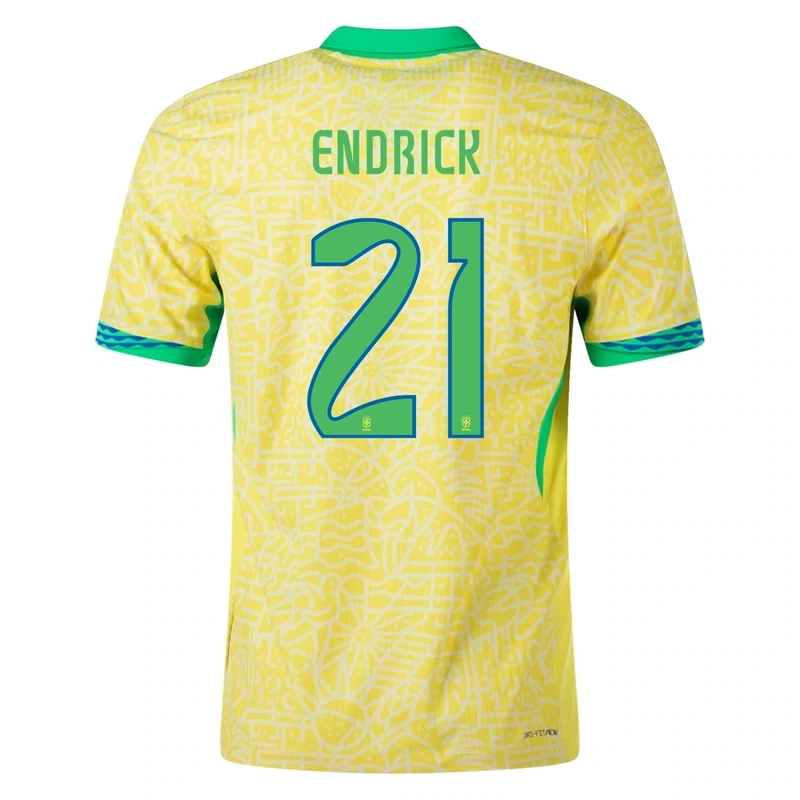 ENDRICK Brazil Copa America Home Soccer Jersey 2024