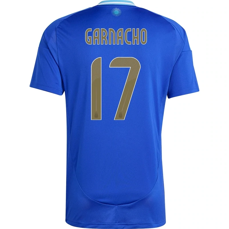 Alejandro Garnacho Argentina Copa America 2024 Away Jersey with Champion Badge