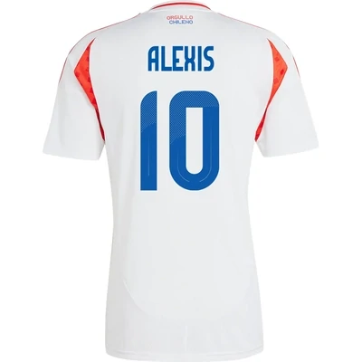 ALEXIS Chile Copa America Away White Soccer Jersey 2024