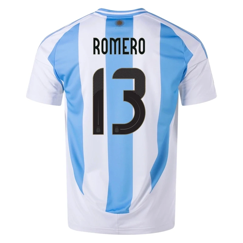 Cristian Romero Argentina Copa America 2024 Home Jersey with Champion Badge
