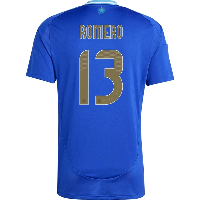 Cristian Romero Argentina Copa America 2024 Away Jersey with Champion Badge