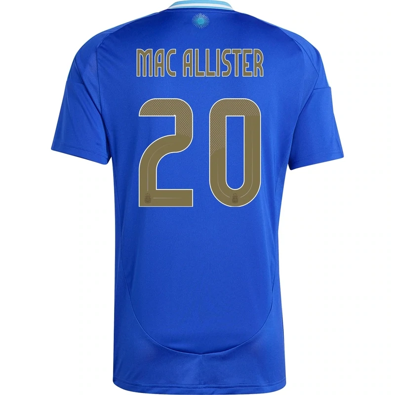 Alexis Mac Allister Argentina Copa America 2024 Away Jersey with Champion Badge
