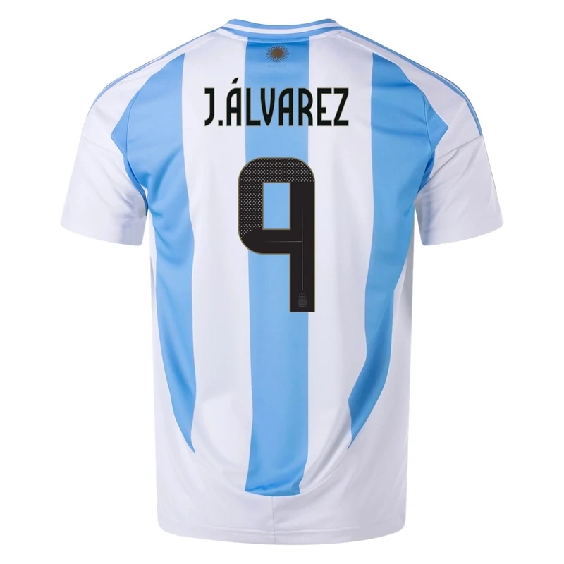 Julian Alvarez Argentina Copa America 2024 Home Jersey with Champion Badge