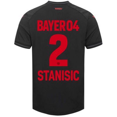 Bayer 04 Leverkusen Home Black Soccer Jersey 23/24 STANISIC