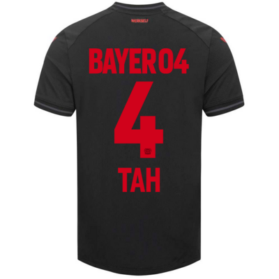 Bayer 04 Leverkusen Home Black Soccer Jersey 23/24 TAH