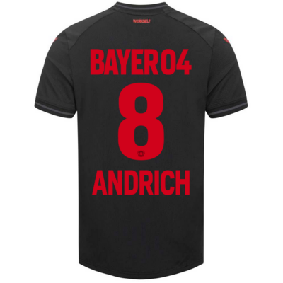 Bayer 04 Leverkusen Home Black Soccer Jersey 23/24 ANDRICH