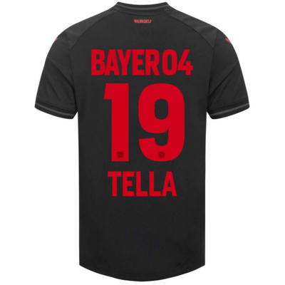 Bayer 04 Leverkusen Home Black Soccer Jersey 23/24 TELLA