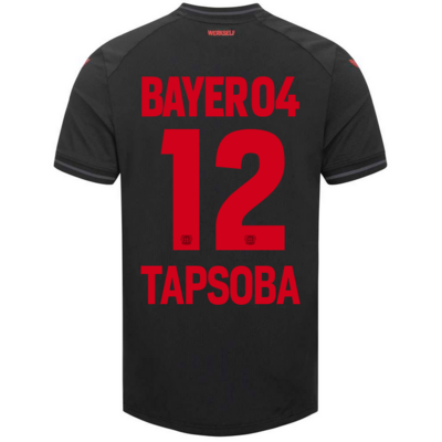 Bayer 04 Leverkusen Home Black Soccer Jersey 23/24 TAPSOBA