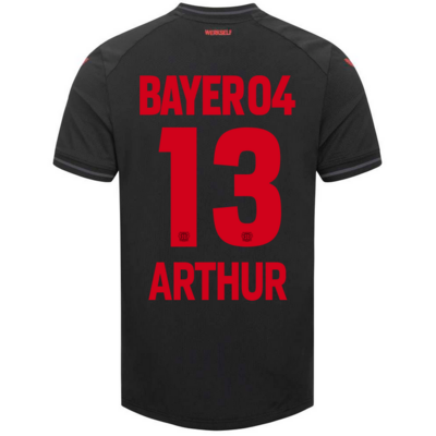 Bayer 04 Leverkusen Home Black Soccer Jersey 23/24 ARTHUR
