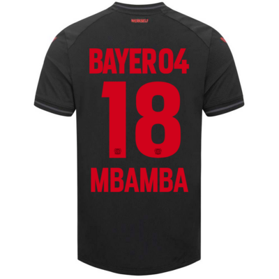 Bayer 04 Leverkusen Home Black Soccer Jersey 23/24 MBAMBA