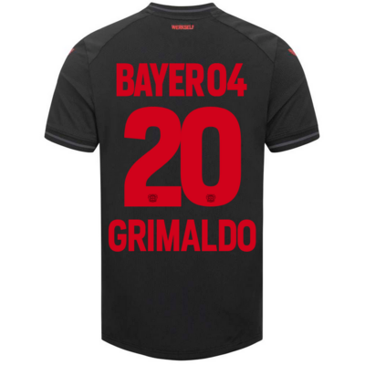 Bayer 04 Leverkusen Home Black Soccer Jersey 23/24 GRIMALDO