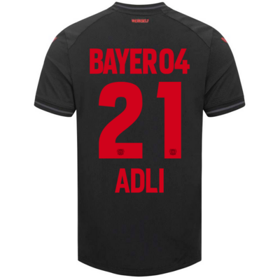 Bayer 04 Leverkusen Home Black Soccer Jersey 23/24 ADLI