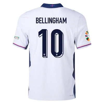 Jude Bellingham England Euro Cup Home White Jersey 2024 Player Version