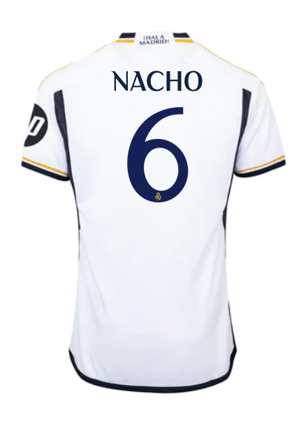 NACHO Real Madrid Home White Soccer Jersey 23-24