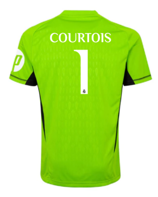 Real Madrid Green Goalkeeper Jersey 23-24 COURTOIS #1