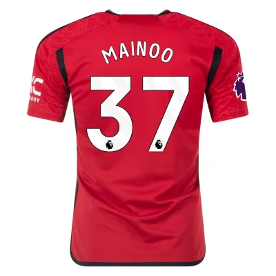 Manchester United Home Red Soccer Jersey 23-24 KOBBIE MAINOO