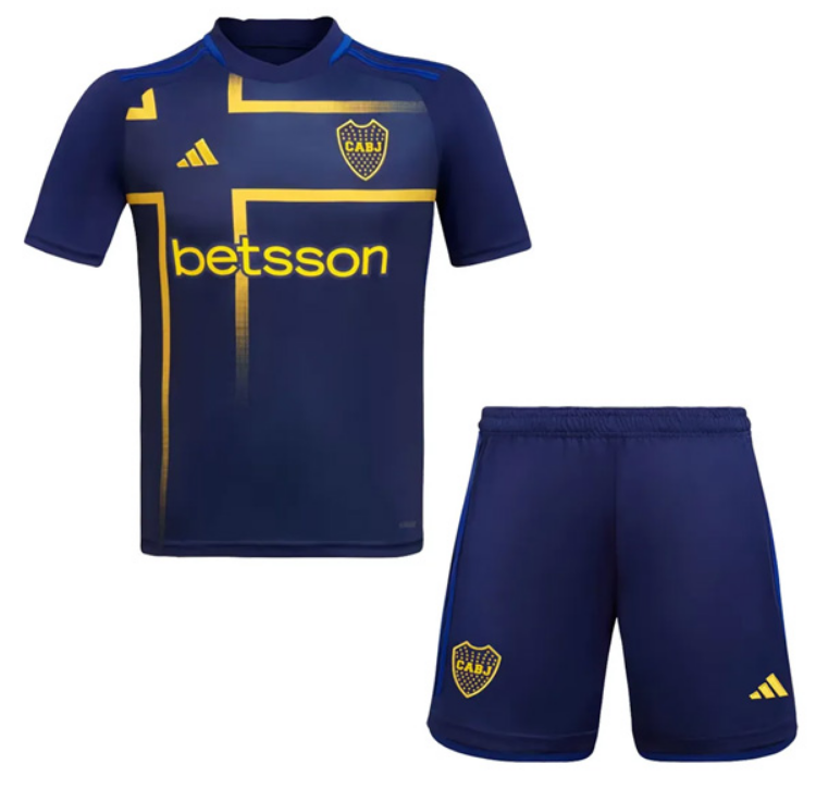 Boca Juniors Third Navy Jersey Kids Kit 24-25