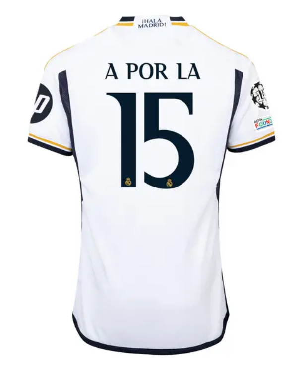 A POR LA Real Madrid Home UCL Soccer Jersey 23-24