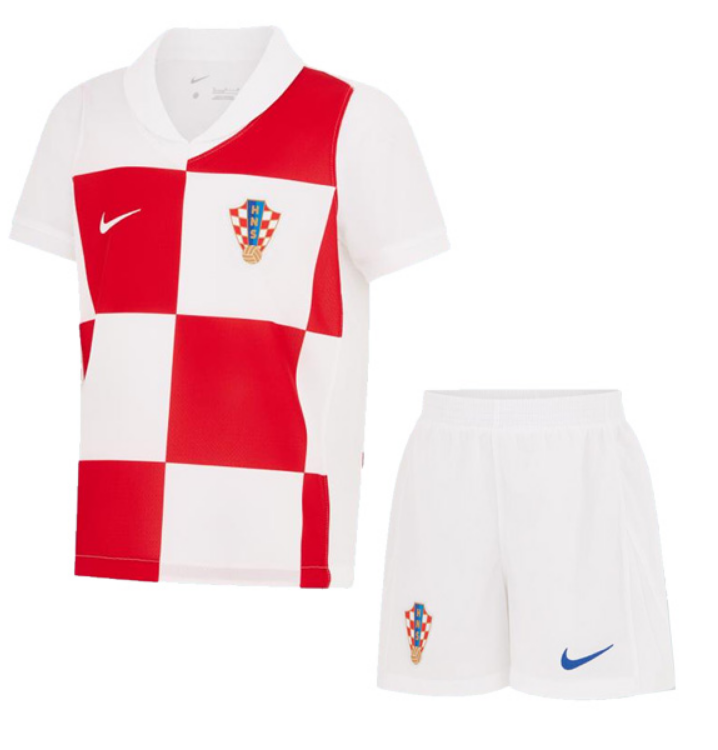 Croatia Euro Home Soccer Kids Kit 2024