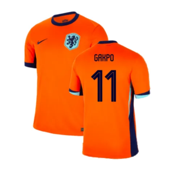 Netherlands Euro Cup Home Soccer Jersey 2024 GAKPO #11