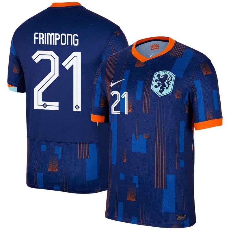 Netherlands Euro Cup Away Soccer Jersey 2024 FRIMPONG #21