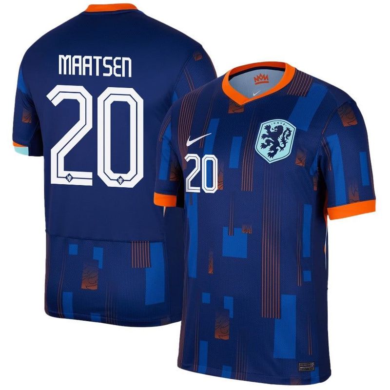 Netherlands Euro Cup Away Soccer Jersey 2024 MAATSEN #20