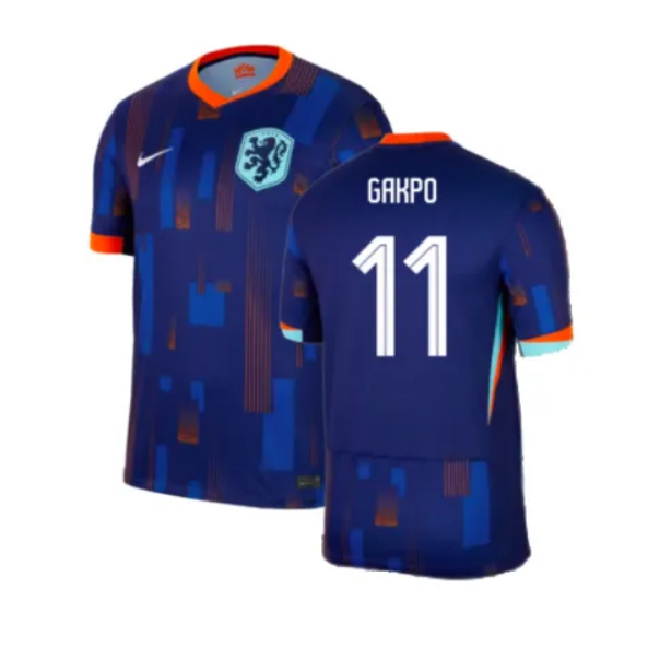 Netherlands Euro Cup Away Soccer Jersey 2024 GAKPO #11