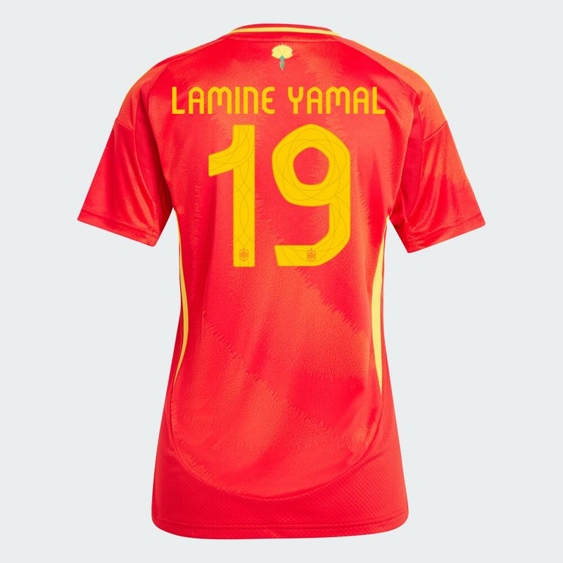 Spain Euro Cup Home Women's Jersey 2024 LAMINE YAMAL #19