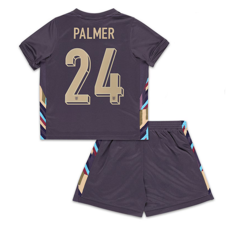 COLE PALMER England Euro Away Soccer Kids Kit 2024