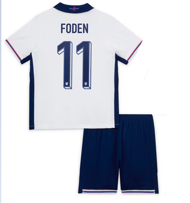 PHIL FODEN England Euro Home Soccer Kids Kit 2024
