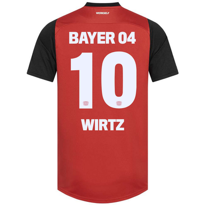 WIRTZ Bayer 04 Leverkusen Home Red Soccer Jersey 24-25