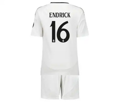 Real Madrid Home Jersey Kids Kit 24-25 ENDRICK #16