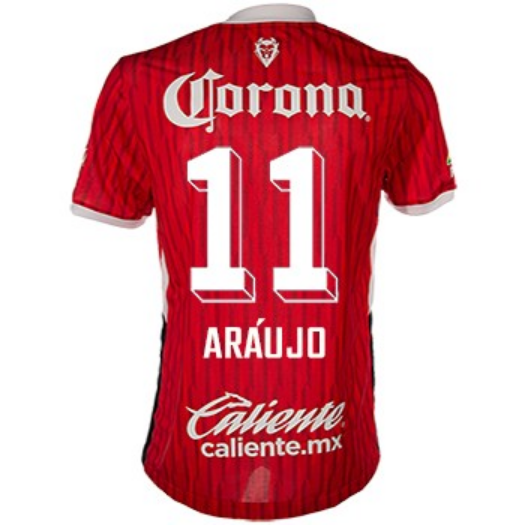 Araujo #11 Toluca Home Red Soccer Jersey 24-25