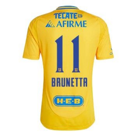 Brunetta #11 Tigres UANL Home Soccer Jersey 24-25