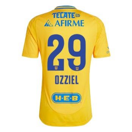 Ozziel #29 Tigres UANL Home Soccer Jersey 24-25