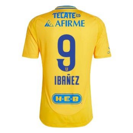 Ibanez #9 Tigres UANL Home Soccer Jersey 24-25