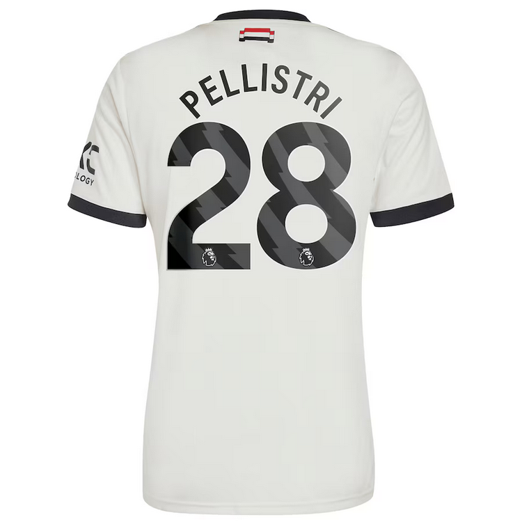 Pellistri #28 Manchester United Third White Soccer Jersey 24-25