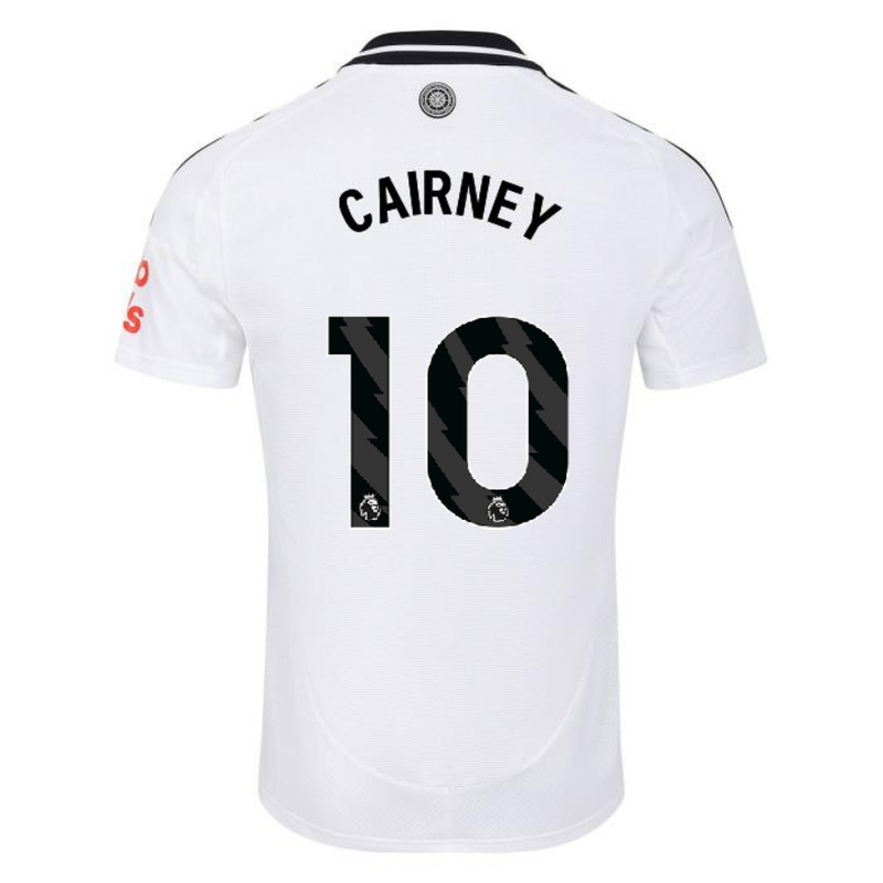 Cairney #10 Fulham Home Soccer Jersey 24-25