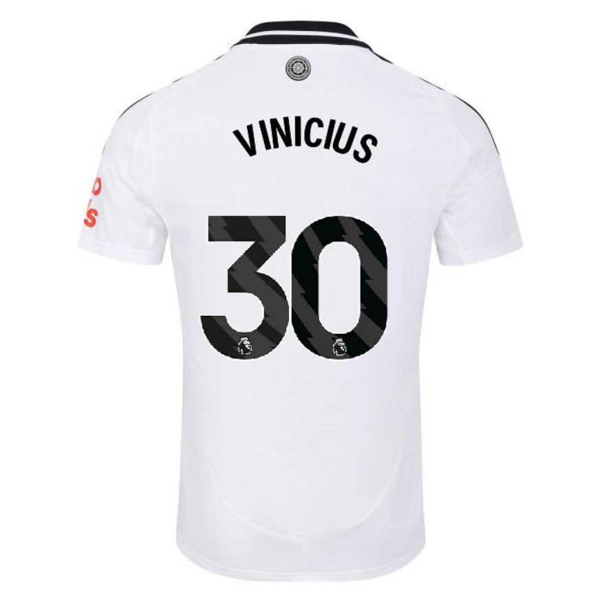 Vinicius #30 Fulham Home Soccer Jersey 24-25