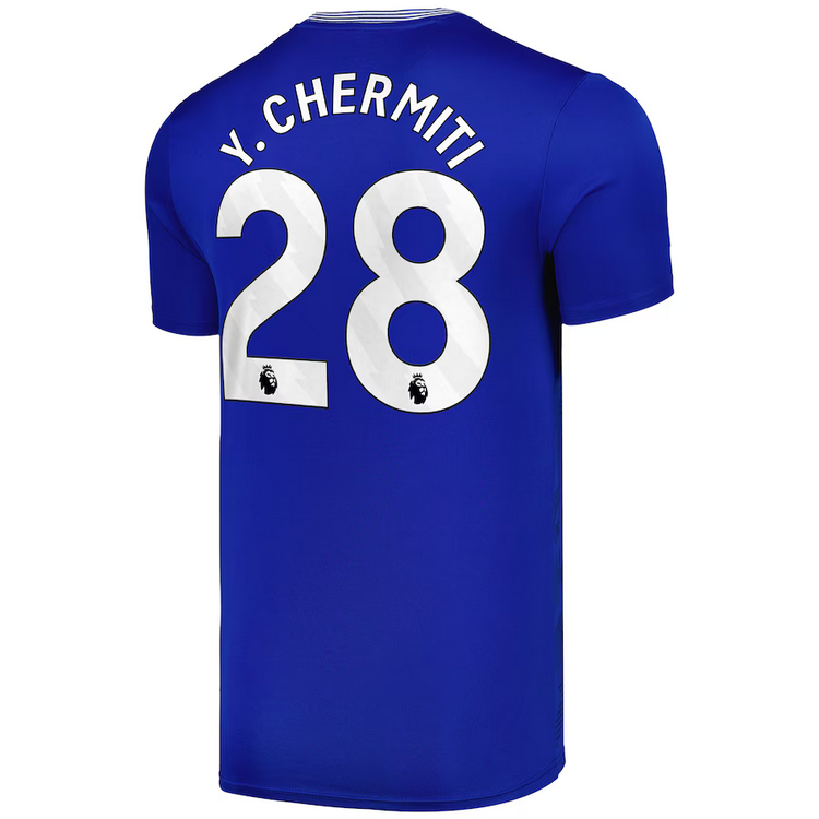 Y.Chermiti #28 Everton Home Soccer Jersey 24-25