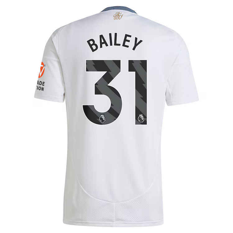 Bailey #31 Aston Villa Away White Soccer Jersey 24-25
