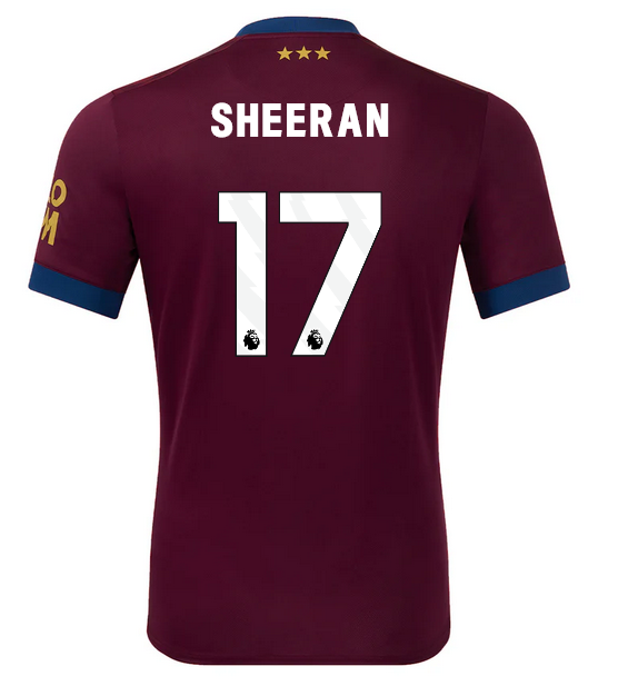 Sheeran #17 Ipswich Town Away Soccer Jersey 24-25 Sheeran #17 Ipswich Town Away Soccer Jersey 24-25