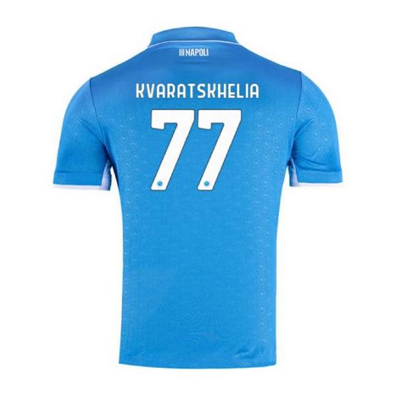 Kvaratskhelia #77 Napoli Home Soccer Jersey 24-25