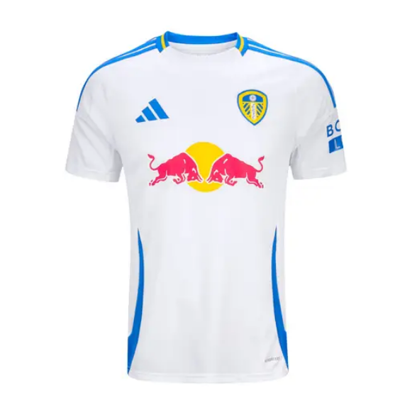 Leeds United Home White Soccer Jersey 24-25
