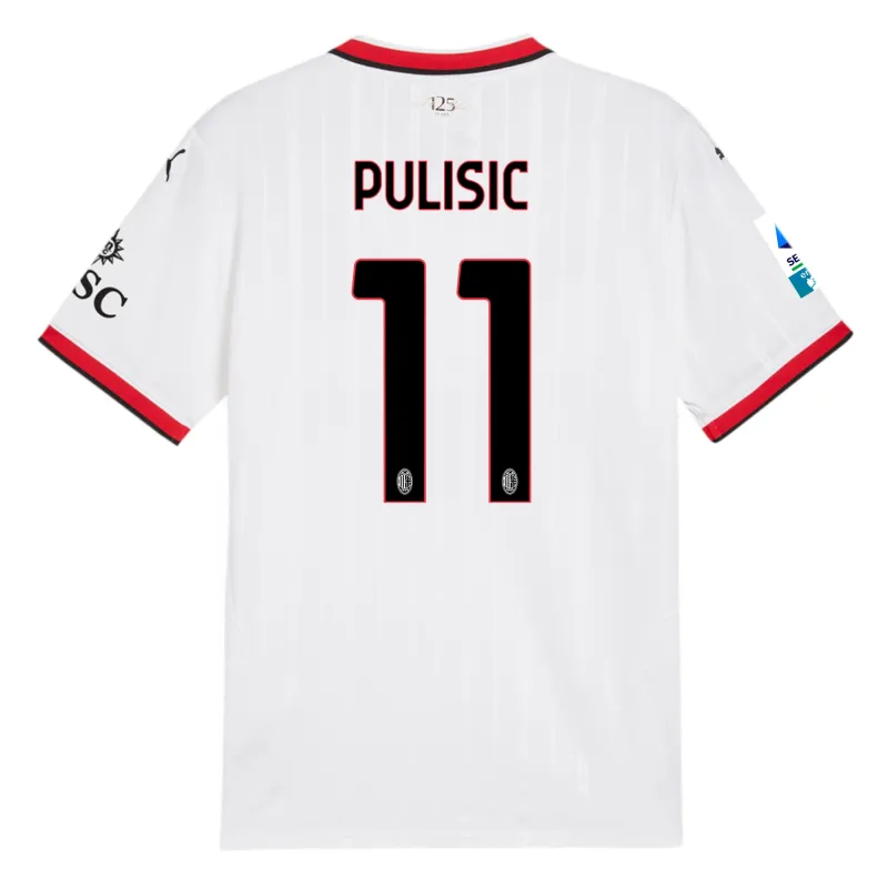 Pulisic #11 AC Milan Away Soccer Jersey 24-25
