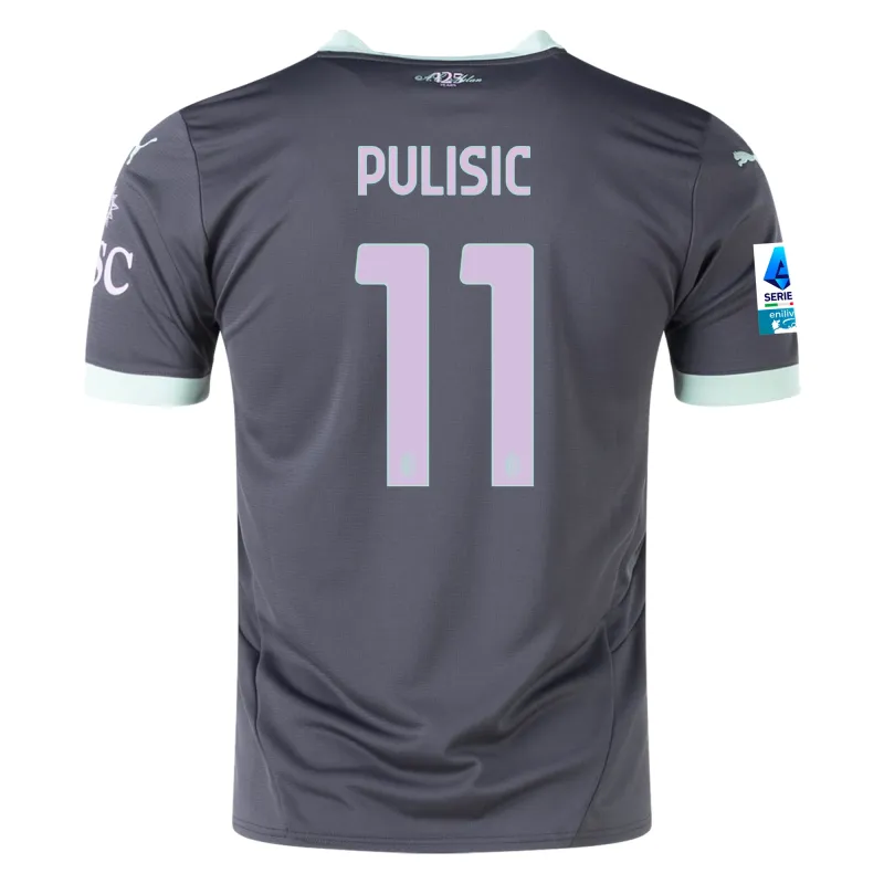 Pulisic #11 AC Milan Third Soccer Jersey 24-25