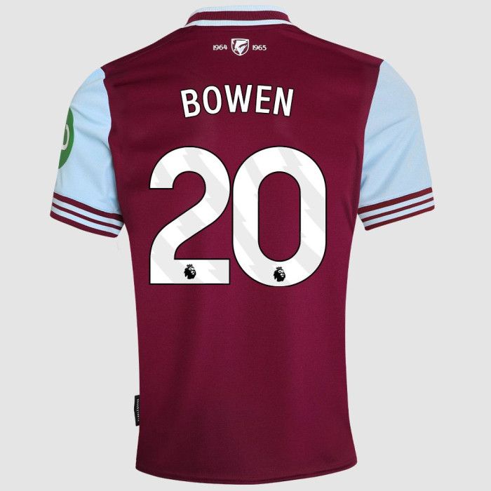 Bowen #20 West Ham United Home Soccer Jersey 24-25