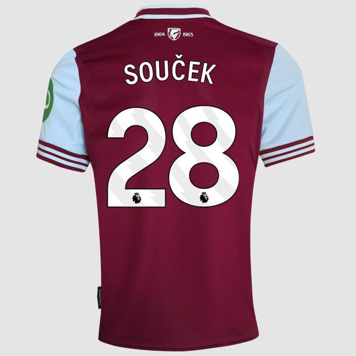 Soucek #28 West Ham United Home Soccer Jersey 24-25